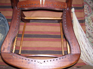 2 center hole chair caning