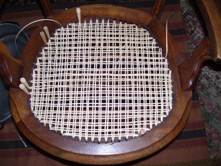 rounded cane chair step 3 & 4